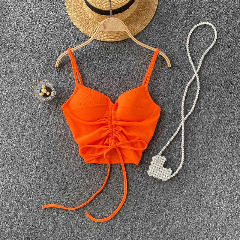 Women's Camisole Fashion Drawstring Slim Fit Vest
