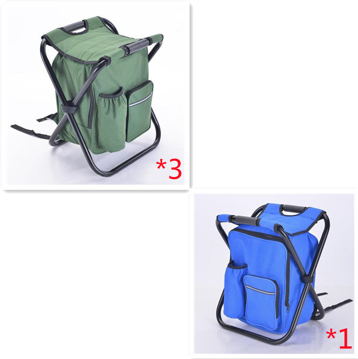 Multifunction Outdoor Folding Chair Ice Cooler Picnic Bags Camping Fishing Stool Backpacking Hunting Rest Chair