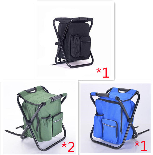 Multifunction Outdoor Folding Chair Ice Cooler Picnic Bags Camping Fishing Stool Backpacking Hunting Rest Chair