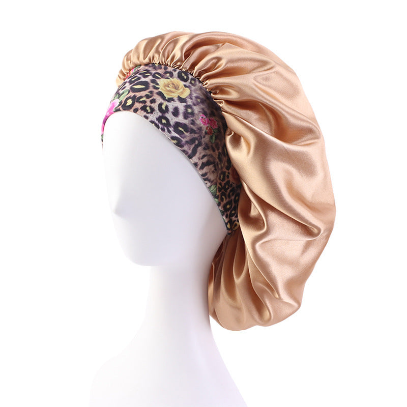 Bohemian Style Large Printed Hair Band Sleeping Hat