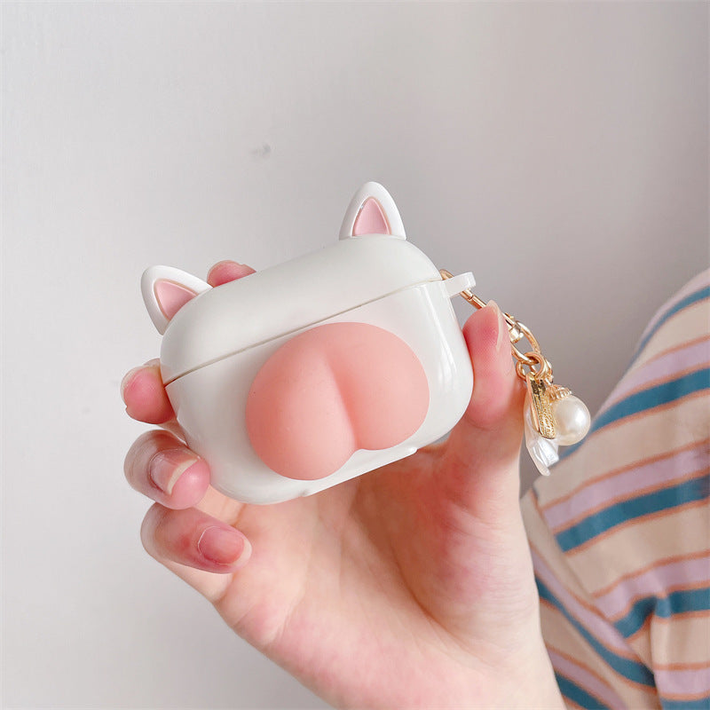 Compatible with Apple, Kawaii Press Butt Stress Relieve Airpods Case