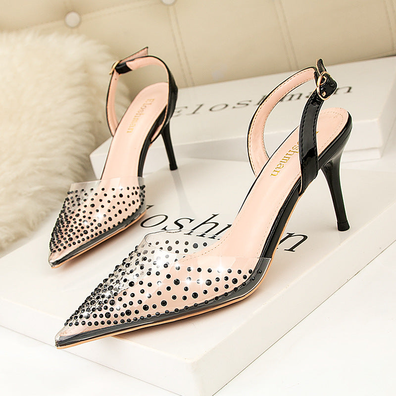 Women's Fashion Simple Pointed Low-cut High Heels