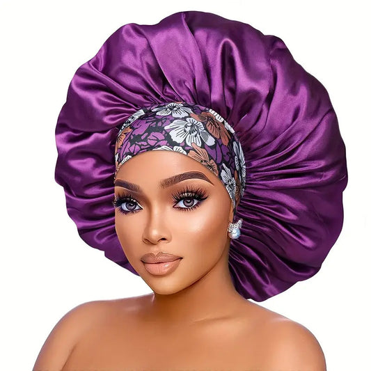 Bohemian Style Large Printed Hair Band Sleeping Hat