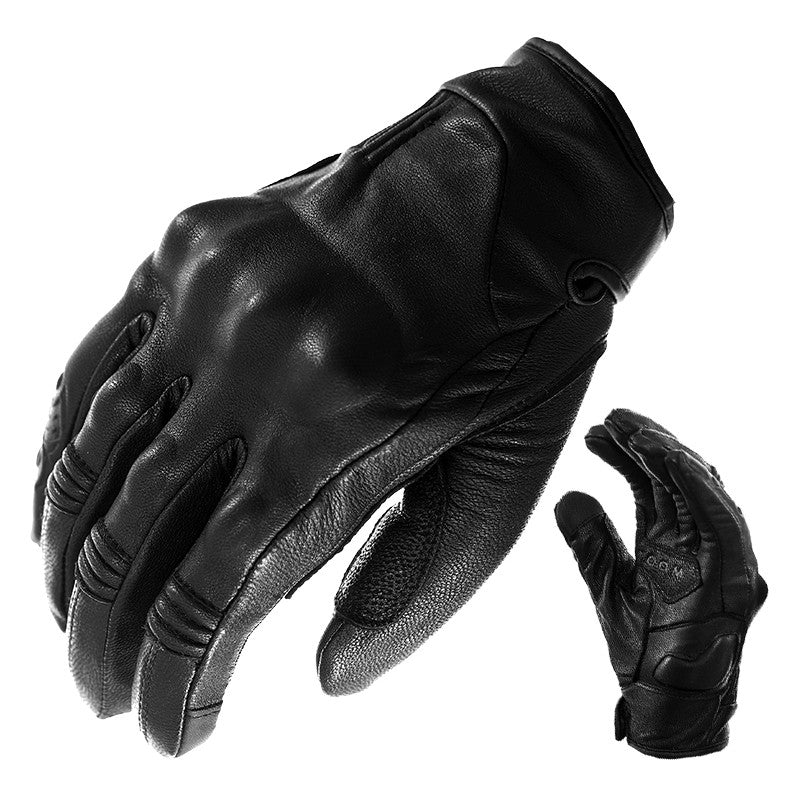 Motorcycle leather gloves