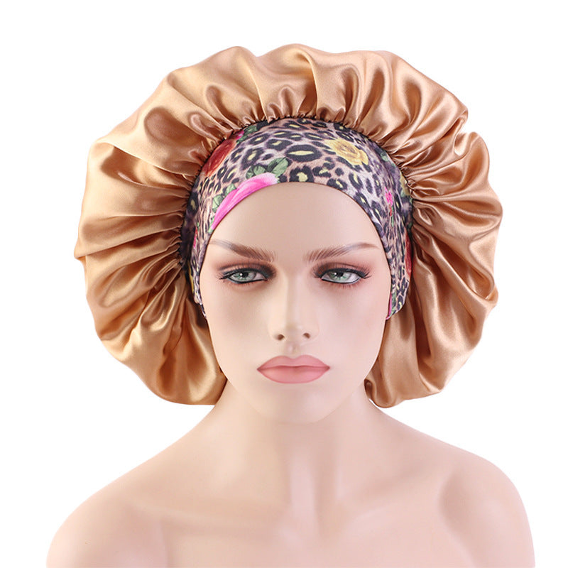 Bohemian Style Large Printed Hair Band Sleeping Hat