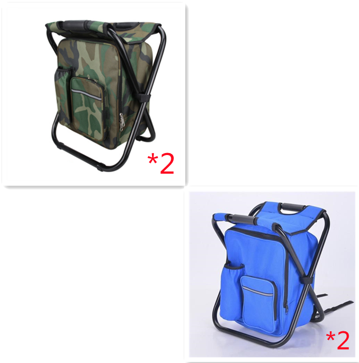 Multifunction Outdoor Folding Chair Ice Cooler Picnic Bags Camping Fishing Stool Backpacking Hunting Rest Chair