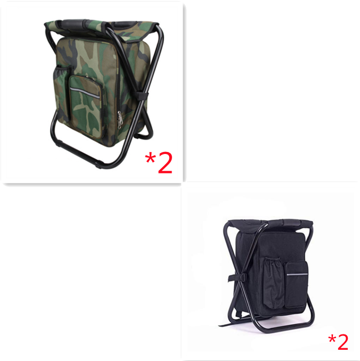 Multifunction Outdoor Folding Chair Ice Cooler Picnic Bags Camping Fishing Stool Backpacking Hunting Rest Chair