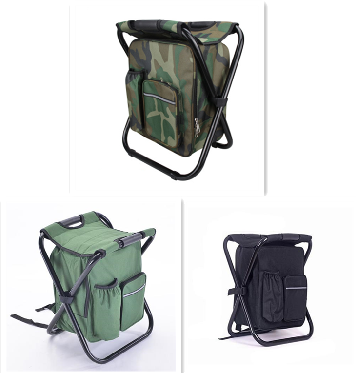 Multifunction Outdoor Folding Chair Ice Cooler Picnic Bags Camping Fishing Stool Backpacking Hunting Rest Chair