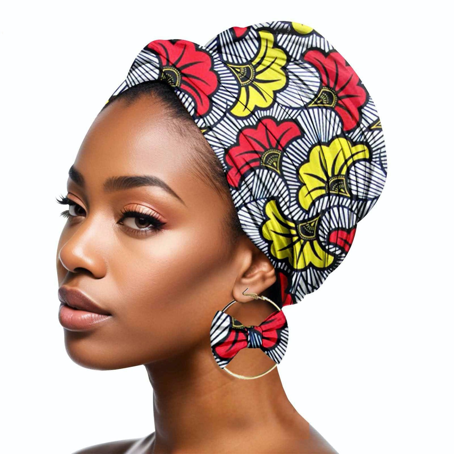 Duplex Printing Batik Headscarf Earrings