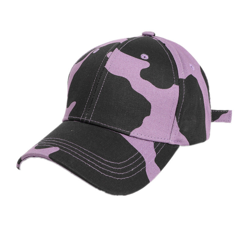 Cartoon Printed Curved Brim Baseball Cap Sun Hat