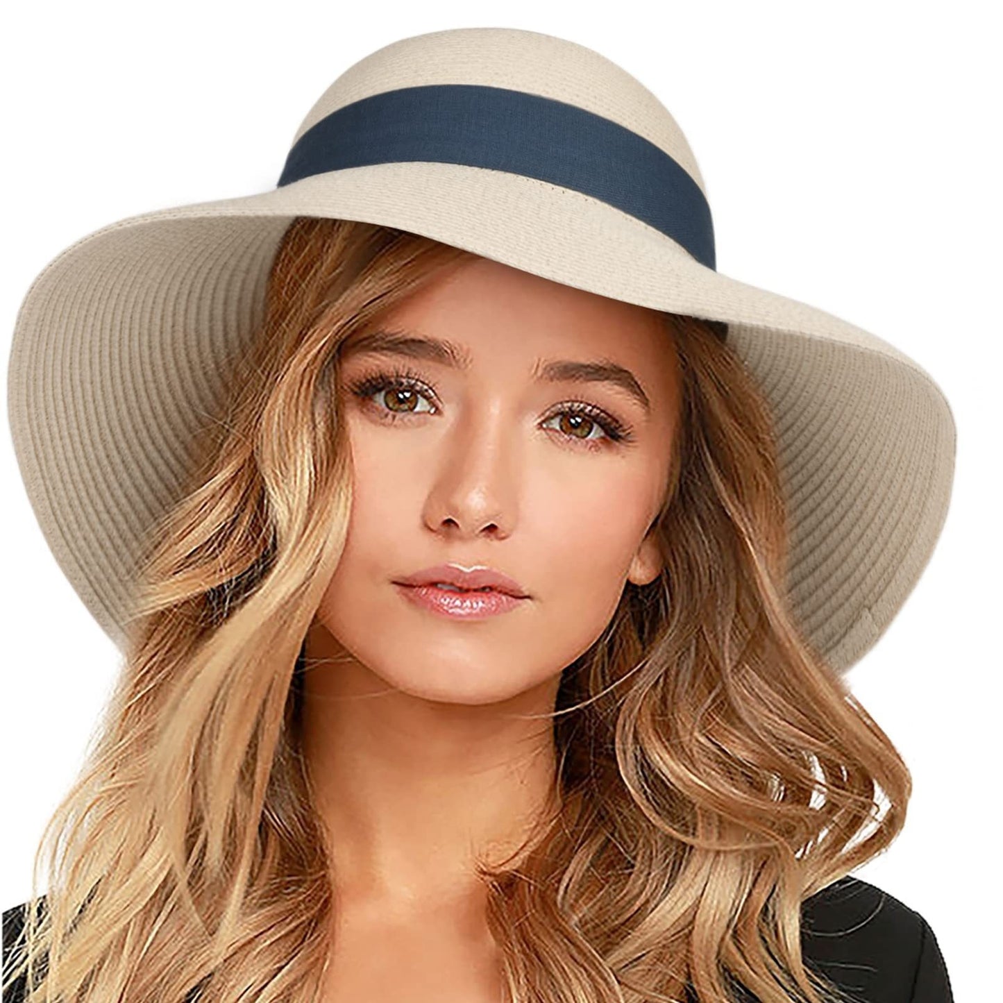 Women's Beach Wide Brimmed Sun Straw Hat