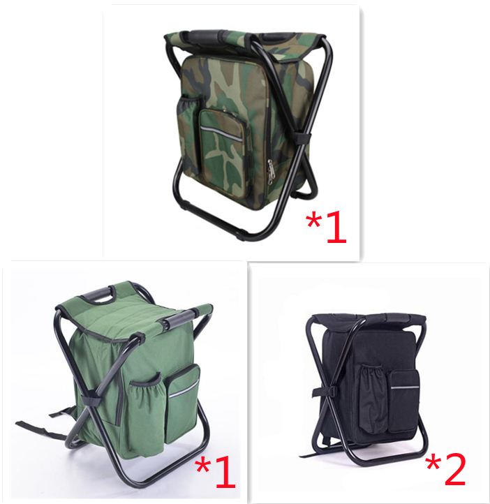 Multifunction Outdoor Folding Chair Ice Cooler Picnic Bags Camping Fishing Stool Backpacking Hunting Rest Chair