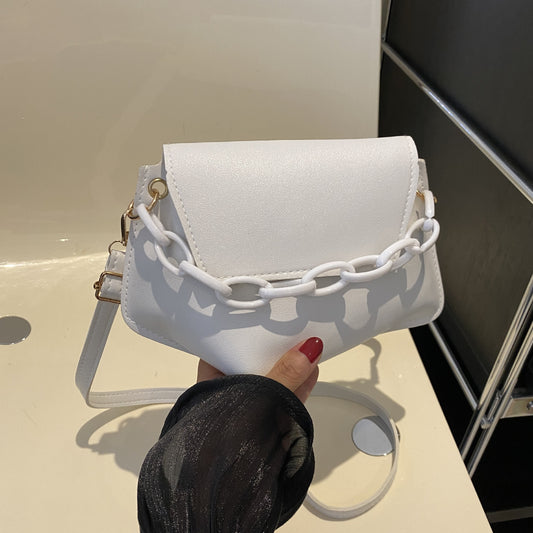 Internet Celebrity Fashion Chain Commuter Western Style Shoulder Messenger Bag