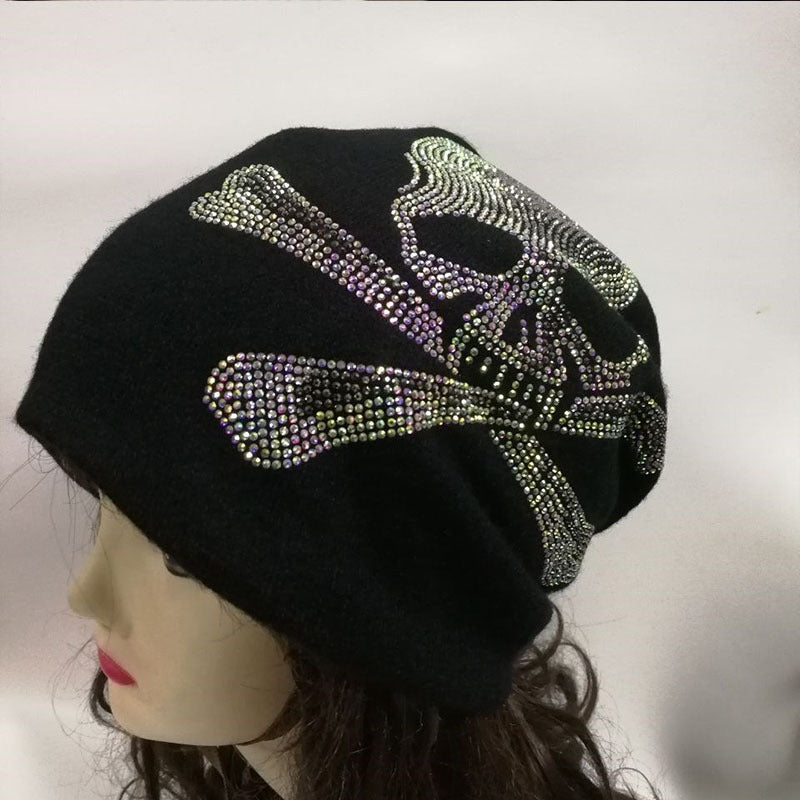 Y2g Skull Rhinestone Street Sleeve Cap