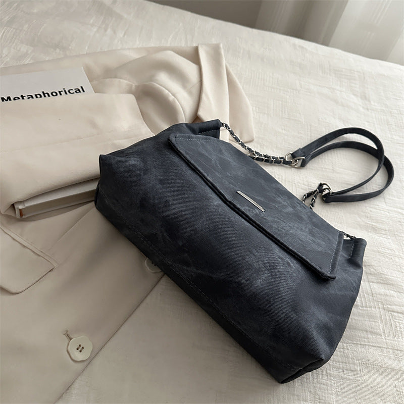 Women's Large Capacity Stylish Good Texture Chain Bag