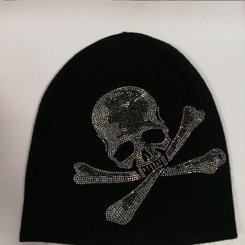 Y2g Skull Rhinestone Street Sleeve Cap