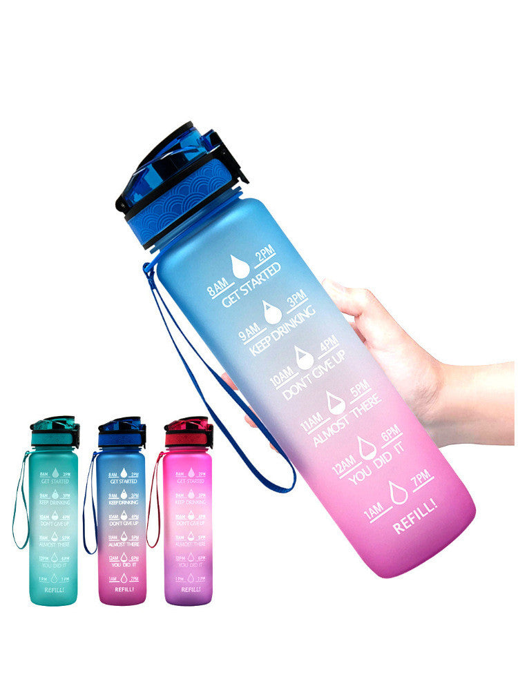 Transparent Flask Water Bottle 1000ml Bottled Kawaii Bottle Bpa Free Infuser Plastic Milk Sports Clear Water Bottle Kawaii Cup