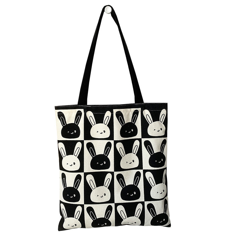 Cute Rabbit New Canvas Bag Women's Shoulder Large Capacity