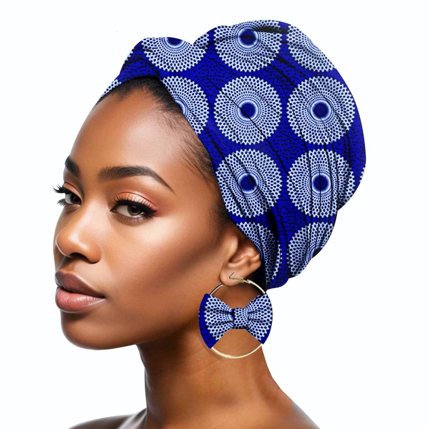 Duplex Printing Batik Headscarf Earrings