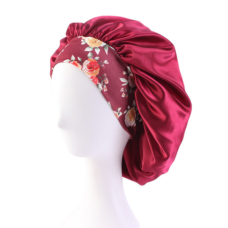 Bohemian Style Large Printed Hair Band Sleeping Hat