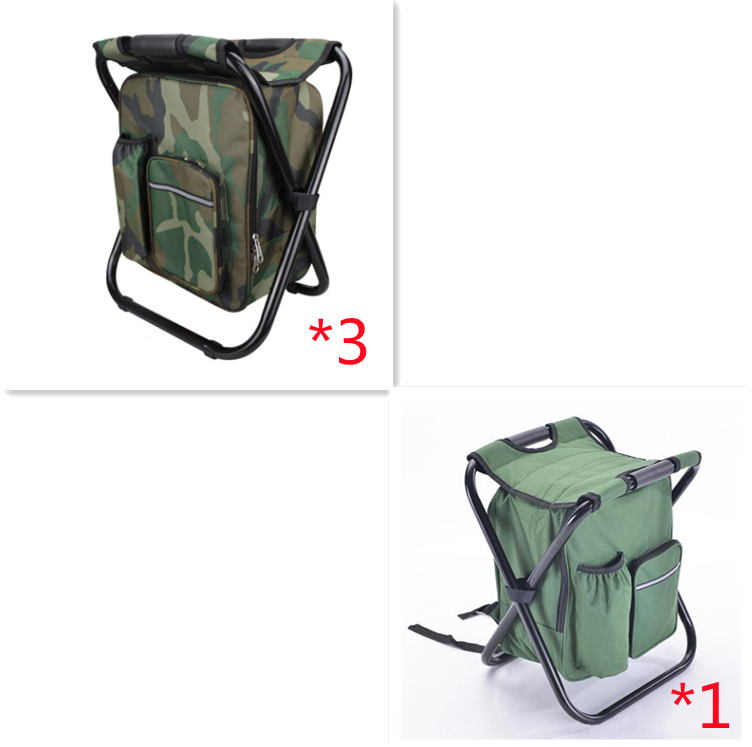 Multifunction Outdoor Folding Chair Ice Cooler Picnic Bags Camping Fishing Stool Backpacking Hunting Rest Chair