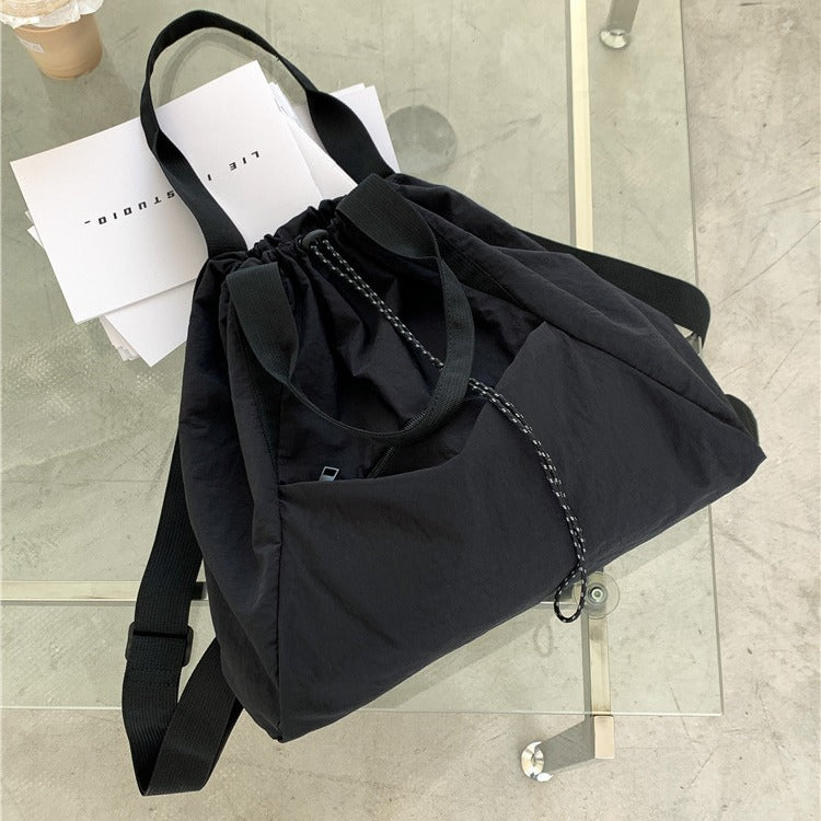 Women's Casual Korean Version Drawstring Tote Bag